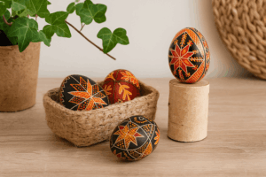 Decoração Sustentável Como Expor suas Pêssankas o Ano Todo