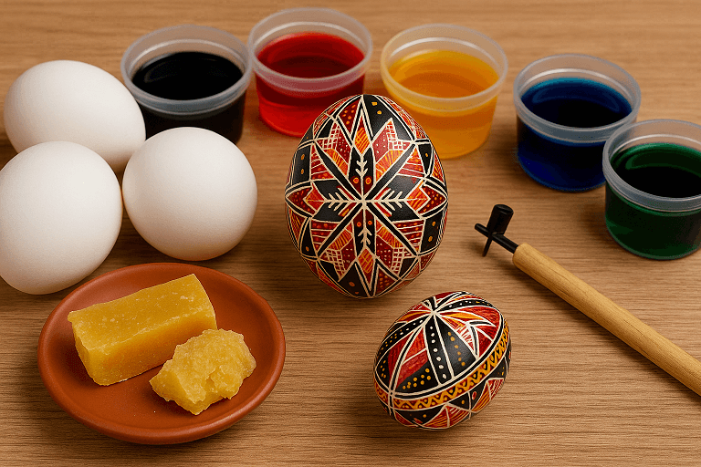 Melhor Cera e Corantes para Pêssanka Artesanal