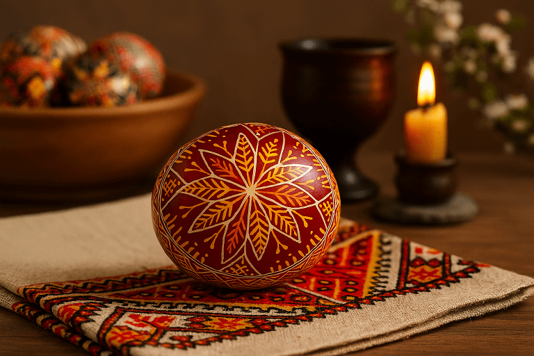 Segredos da Tradição Ucraniana na Pintura de Pêssanka